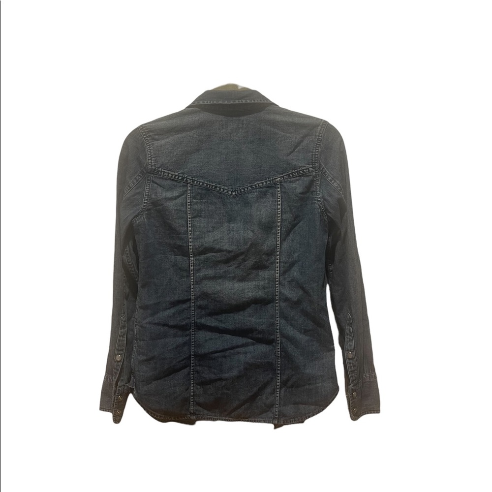J CREW Western chambray shirt in vintage indigo - Picture 6 of 6